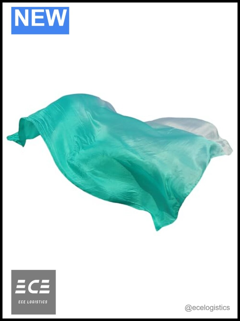 Beldy Dance Silk Veil 3 Yards Hand Painted Hand Rolled Edges Performance